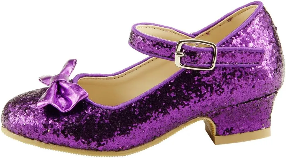 The Doll Maker Girl's Glitter Pump for Toddler/Little Kid/Big Kid Dress Shoes