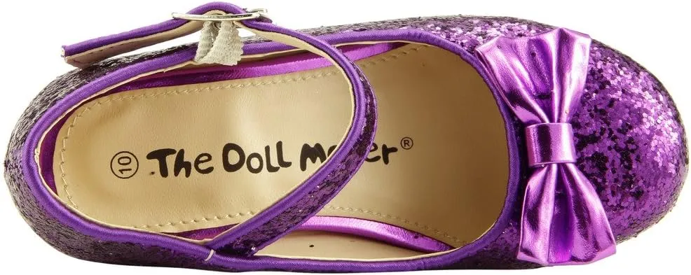 The Doll Maker Girl's Glitter Pump for Toddler/Little Kid/Big Kid Dress Shoes