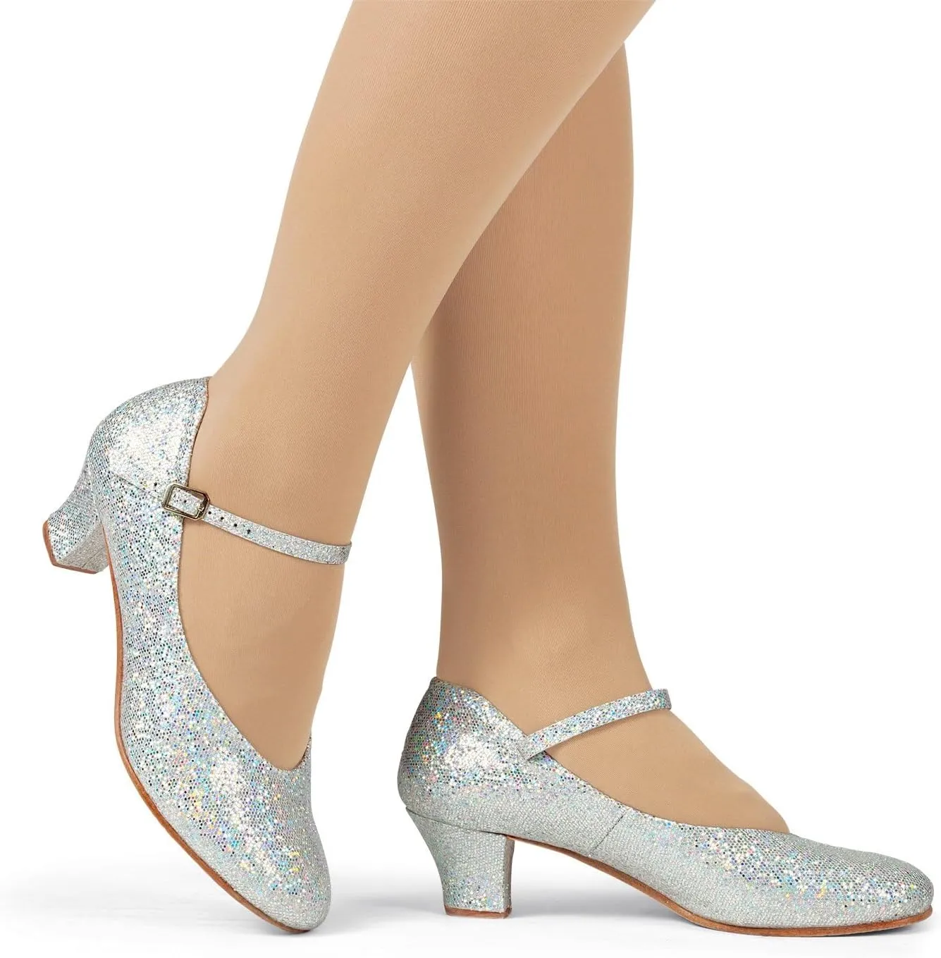 Theatricals Womens Starlite 1.5" Glitter Character Shoes
