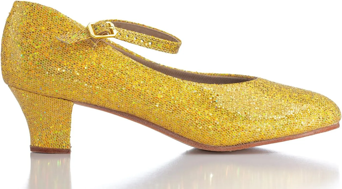 Theatricals Womens Starlite 1.5" Glitter Character Shoes