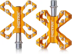 ThinkTop 3 Bearing Ultralight MTB BMX Road Mountain Bike Pedals Platform Flat Aluminum Sealed Ever Lubricate Bearing Axle 9/16 Inch