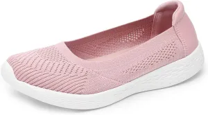 TIOSEBON Women's Comfortable Loafer Flat Foam Mesh Slip-On Walking Shoes