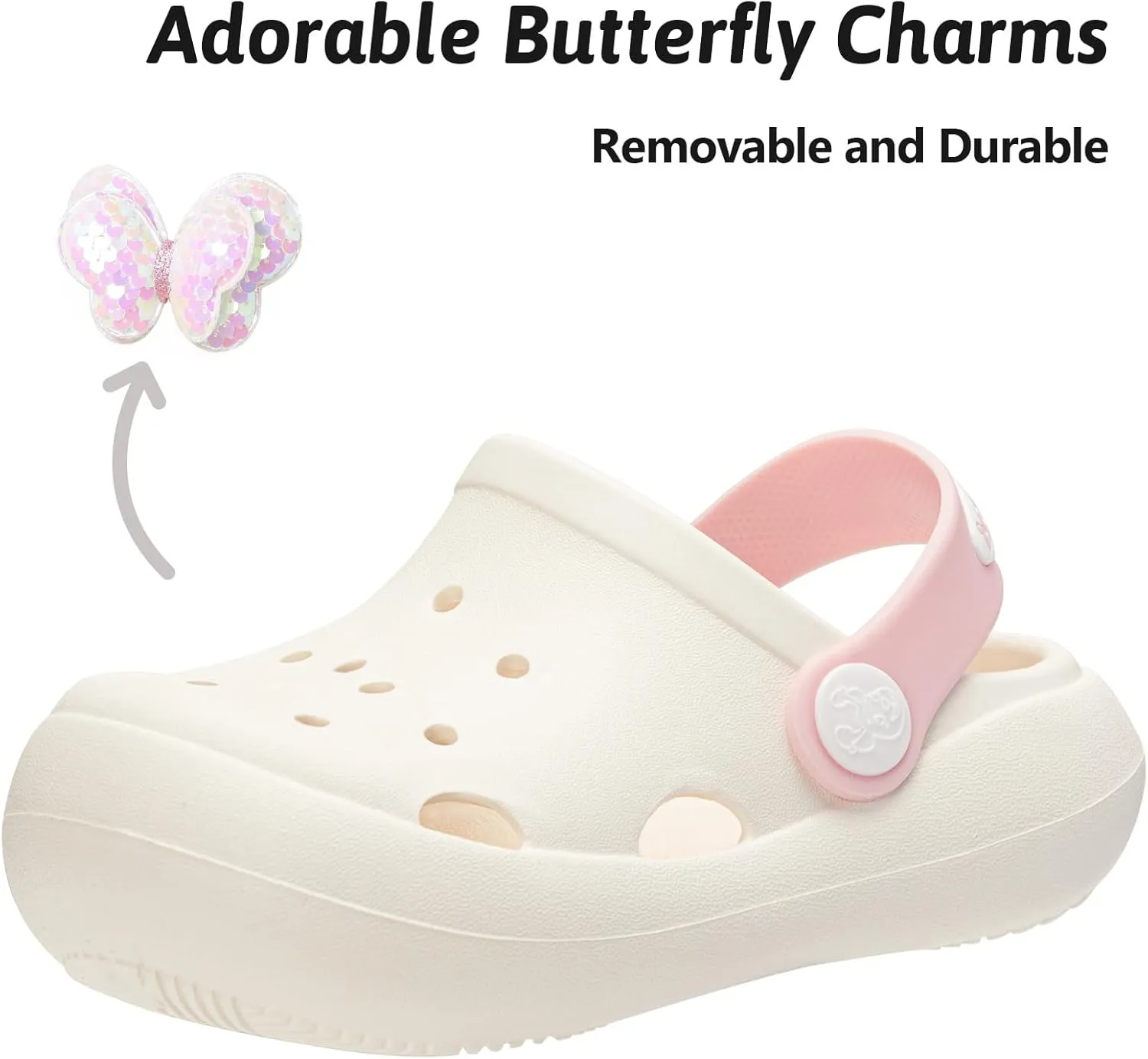 Toddler Girls Garden Clogs Kids Cartoon Beach Slide Sandals(Toddler/Little Kid)