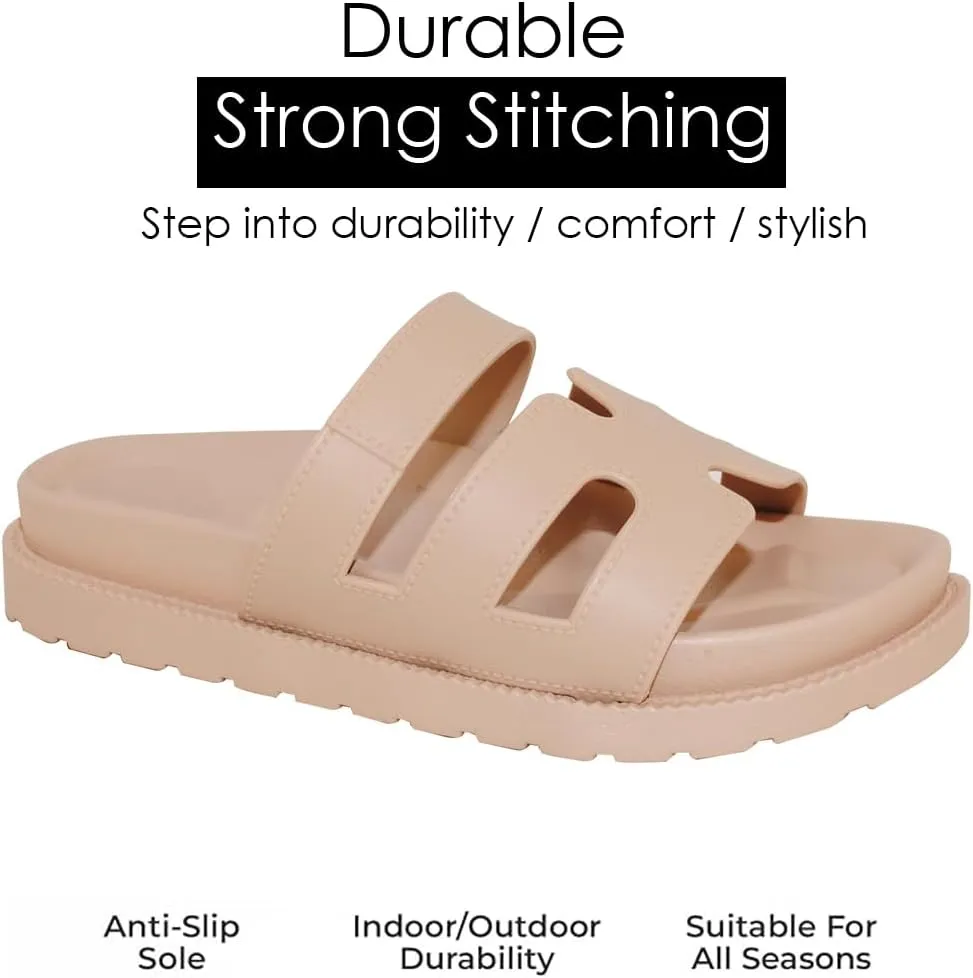TRENDSUP Gino-24 Comfortable Flat Sandals for Women