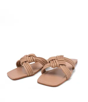 Trendy Braided Brown Flat Sandals