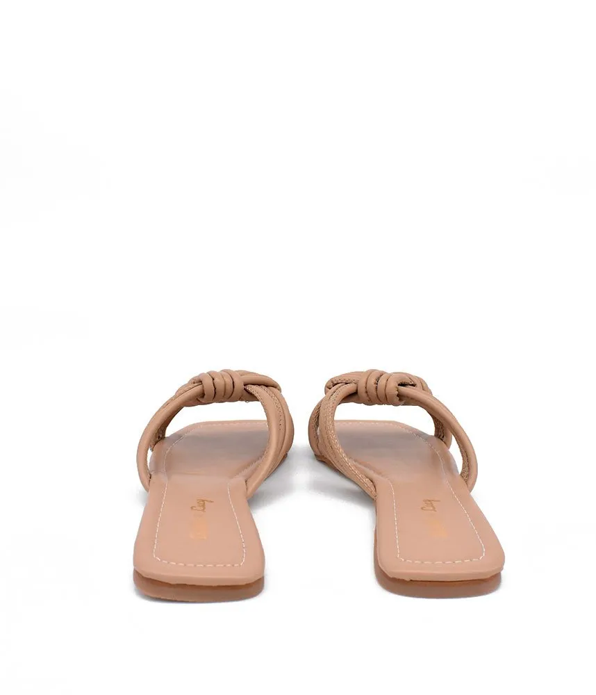Trendy Braided Brown Flat Sandals