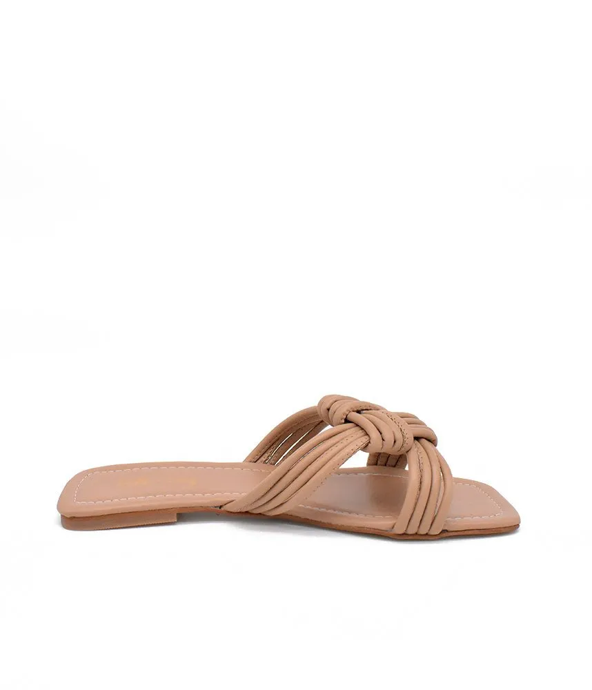 Trendy Braided Brown Flat Sandals