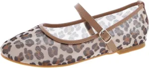 TruFox Women's Mesh Ballet Flats Buckle Strap Comfortable Ballerina Shoes Flats
