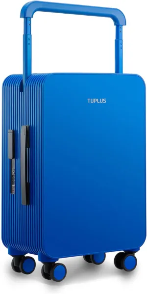 TUPLUS Suitcase ABS Hard Shell Luggage with 4 Spinner Wheels Hold Check in Travel Case with TSA Lock, Balance Series, Astral Blue, carry-on 20''