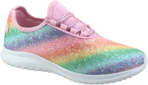 TZ Lotus-08 Women's Comfort Slip On Fashion Color Glitter Walking Runing Flat Heel Sneakers Shoes