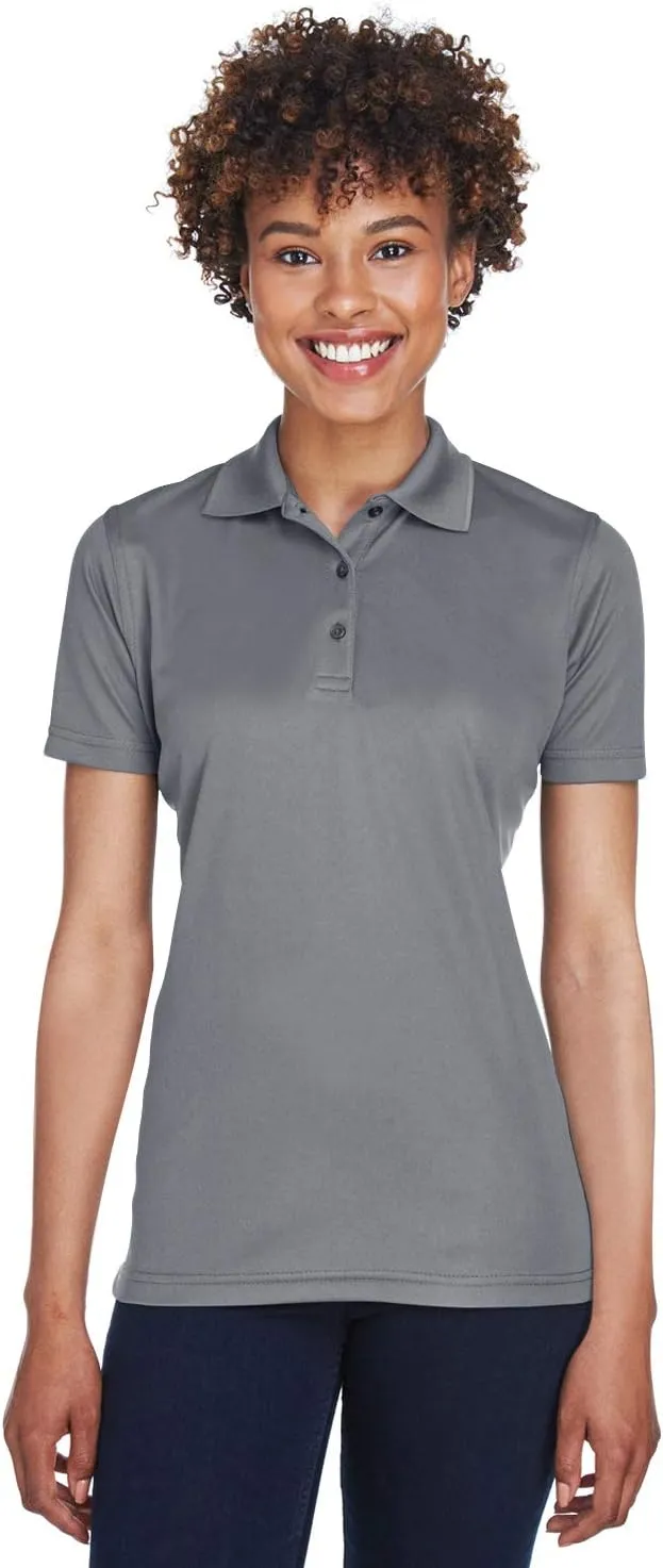 UltraClub Ladies' Cool & Dry Mesh Piqué Polo L CHARCOAL