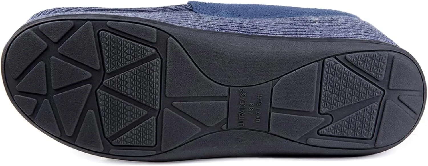 ULTRAIDEAS Men's Carver Slippers Moc Loafer House Shoes Memory Foam
