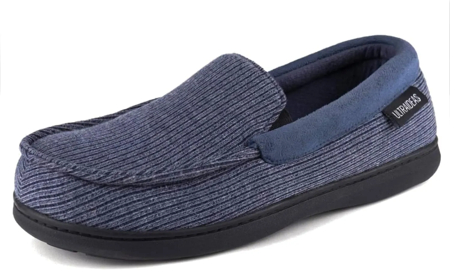 ULTRAIDEAS Men's Carver Slippers Moc Loafer House Shoes Memory Foam