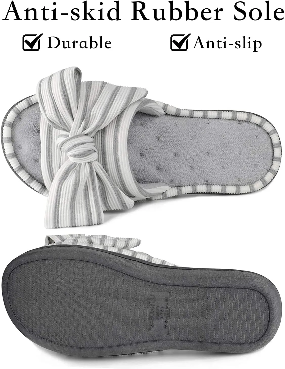 ULTRAIDEAS Women's Eurytides Slide Slippers Memory Foam House Shoes