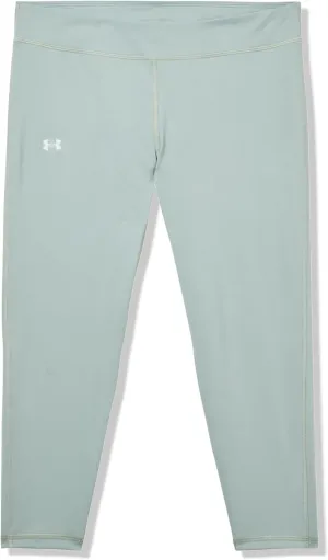 Under Armour Girls Motion Solid Crop Leggings, (348) Silica Green / / Hydro Green, X-Large