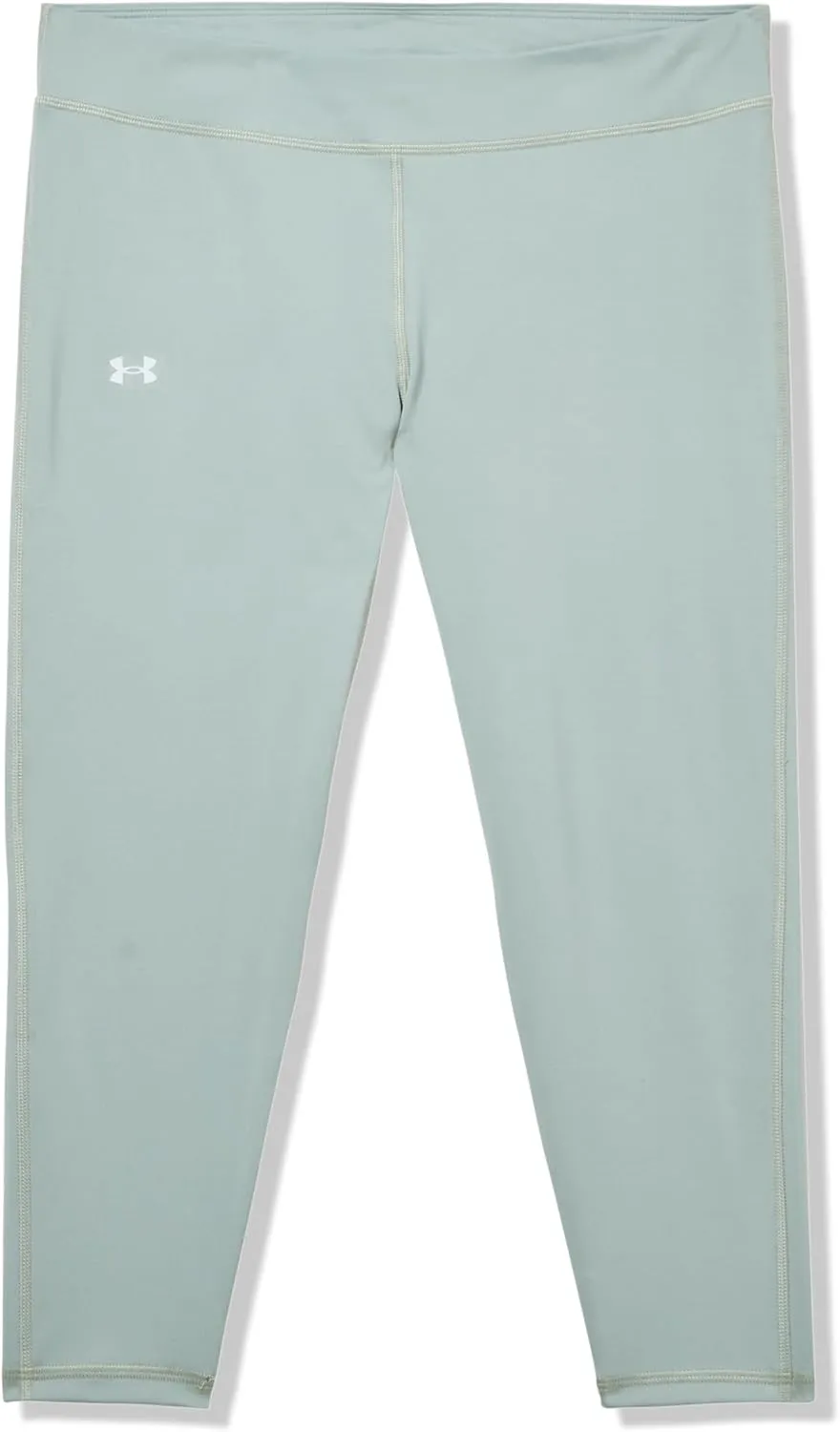Under Armour Girls Motion Solid Crop Leggings, (348) Silica Green / / Hydro Green, X-Large