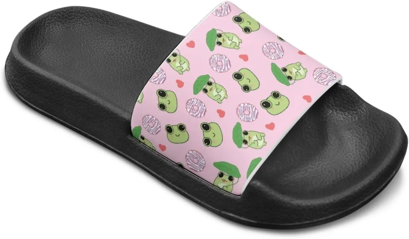 Unisex-Child Beach Slides Comfort Slide Sandals Slip Resistant Slippers for Indoor Outdoor Water Shoes Flip Flop