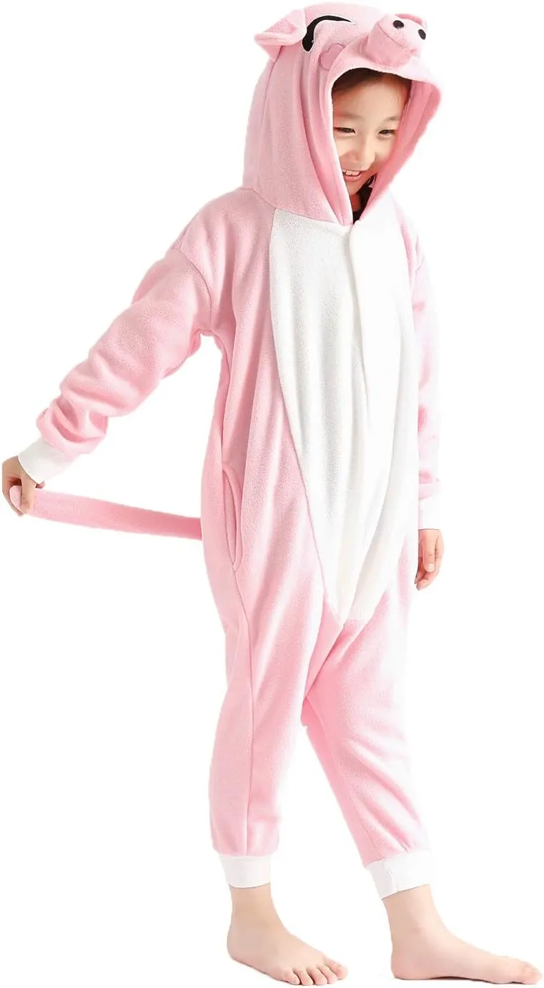 Unisex Kids Animal Onesie for Girls Anime Cosplay Costume Pajamas Halloween Gifts
