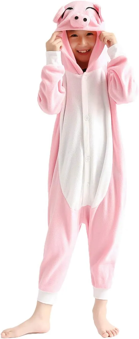 Unisex Kids Animal Onesie for Girls Anime Cosplay Costume Pajamas Halloween Gifts