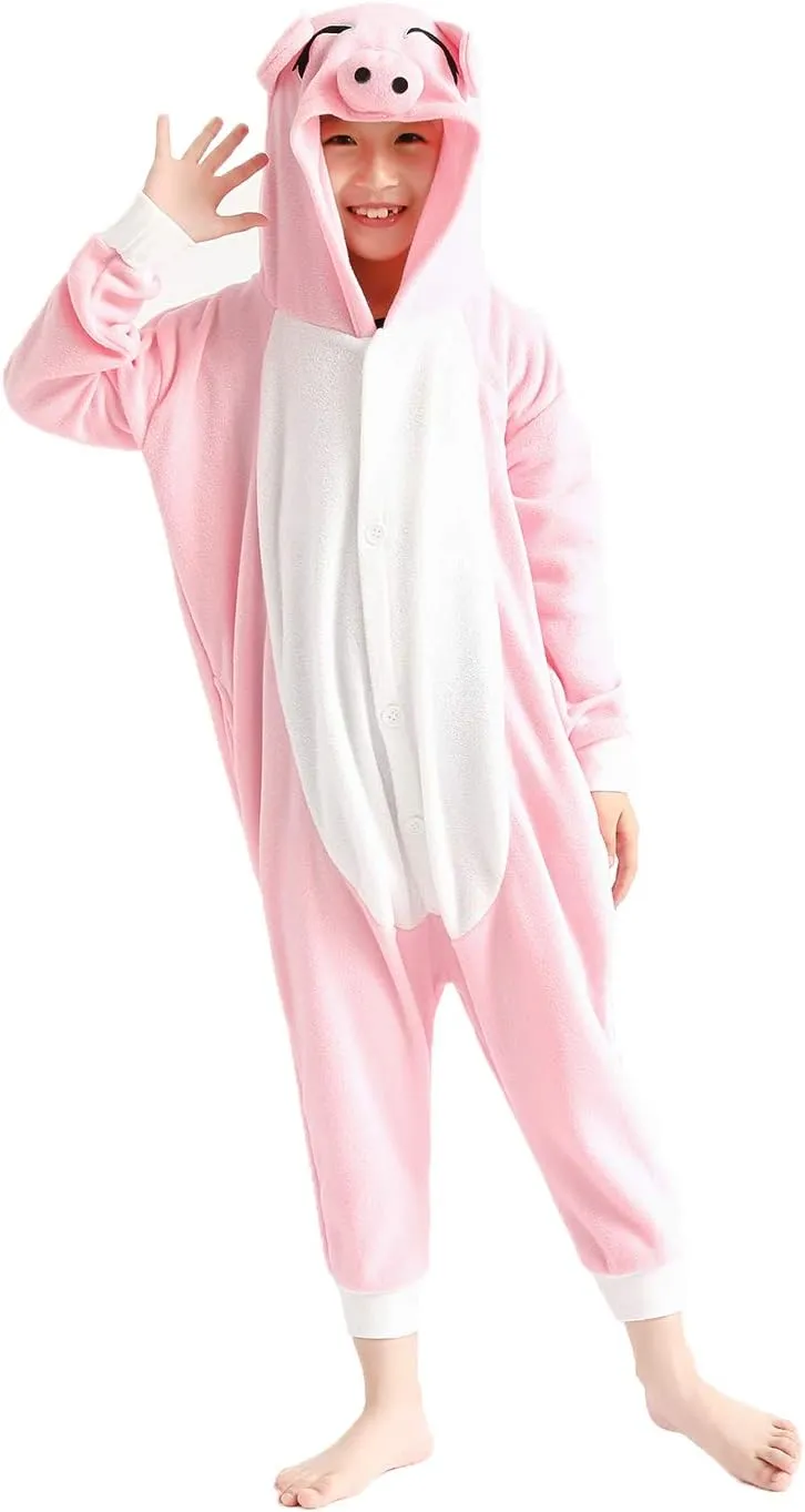Unisex Kids Animal Onesie for Girls Anime Cosplay Costume Pajamas Halloween Gifts