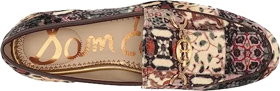 Vamp Sam Ivory Detail Wide Multi Chain Highly recommended Leather Edelman Discounted delivery Prime Loafers Loraine