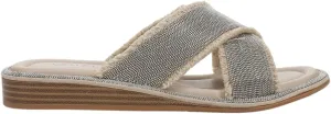 VANELi Womens Bogie Chain Slide Casual Sandals Casual Low Heel 1-2" - Beige