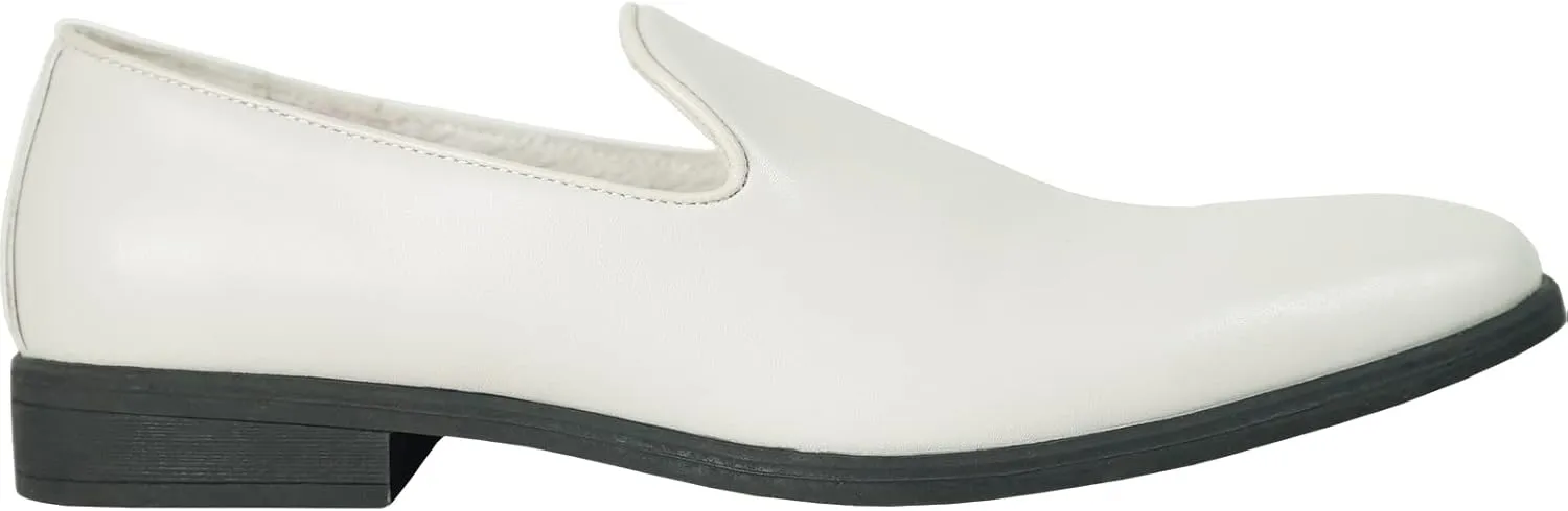 VANGELO Men Dress Shoe Vallo-3 King-5 Loafer Slip-on Formal Tuxedo Prom Wedding Ortholite Insole Medium and Wide Width