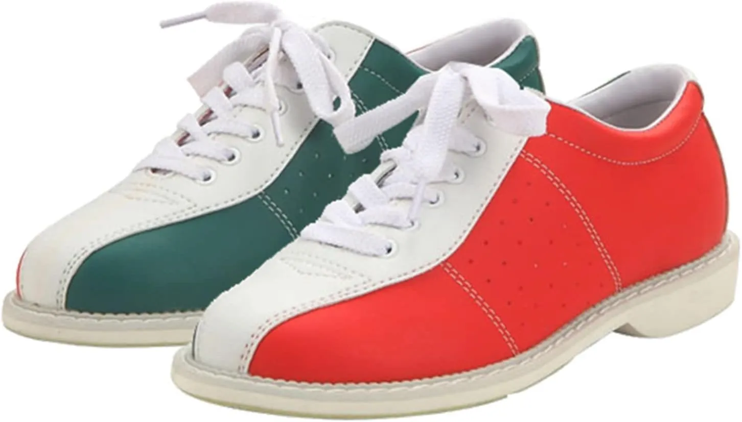 VEACAM Womens Bowl Sports Shoes Lightweight Comfortable Leather Walking Trainers Casual Lace Up Bowling Sneakers