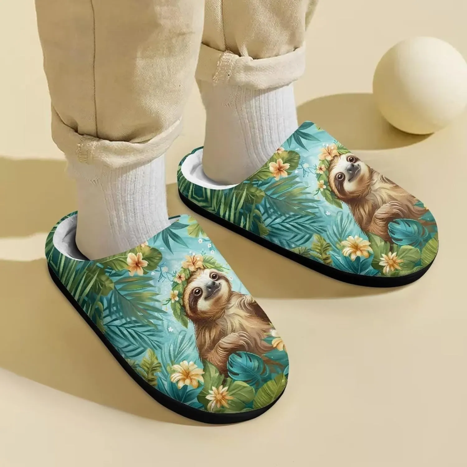 Veniyate Kids Fuzzy House Memory Foam Slippers Bedroom Shoes Cozy Indoor Slide for Boys Girls