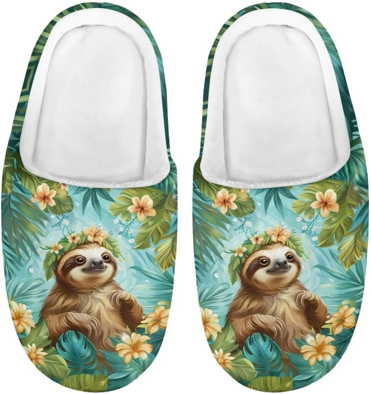 Veniyate Kids Fuzzy House Memory Foam Slippers Bedroom Shoes Cozy Indoor Slide for Boys Girls