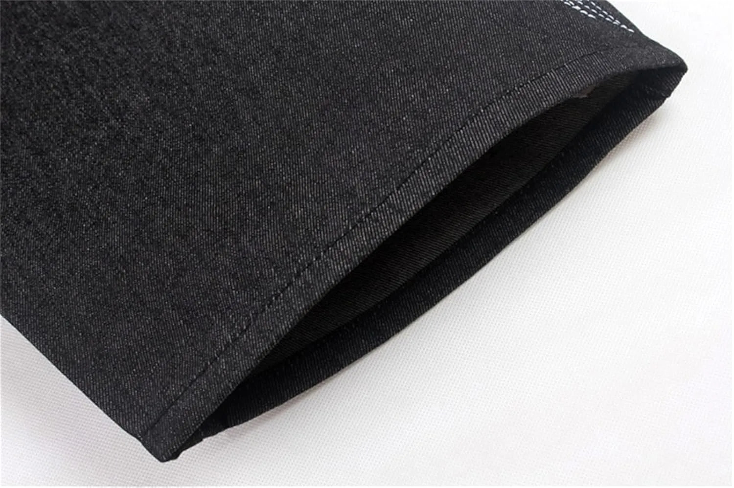 Veroders Men's Summer Shorts Baggy Hip Hop Black Jeans - Casual Straight Short Skateboard Pants Loose Jogging Jeans