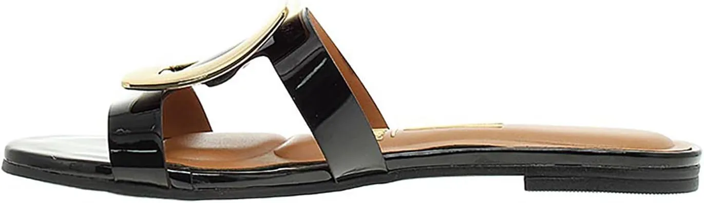 Vizzano Women's Flat Sandals Open Toe Summer Comfort Slip Slide Sandals Shoes