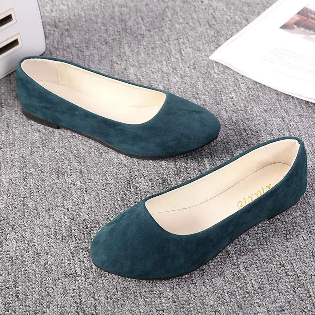 Walking Shoes Women Comfort Women Loafers Shoes Casual Slip on Non Slip Low Top CasualClosed Back Lightweight Breathable Christmas Tennis Shoes for Women Non Slip Shoes