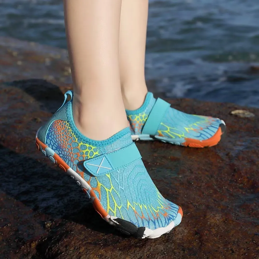 Water Shoes for Kids Boys Girls Non-Slip Breathable Hiking Sports Swim Pool Beach Sandal Quick Dry Lightweight Outdoor Indoor Shoes for Little Big Kid