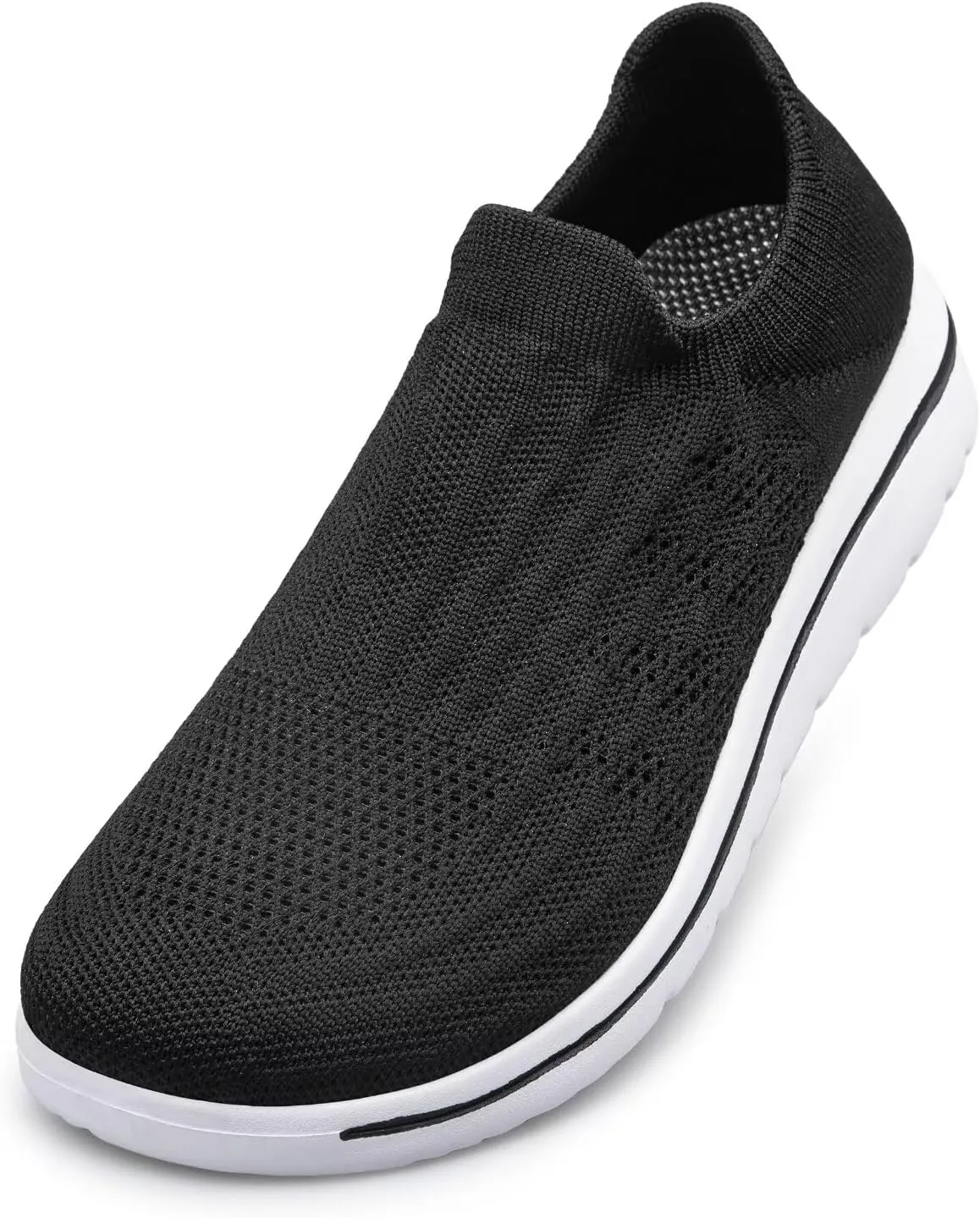Wide Toe Shoes Men Barefoot Sock Sneakers Flat Mesh Pull-on Lightweight Breathable Casual Comfortable