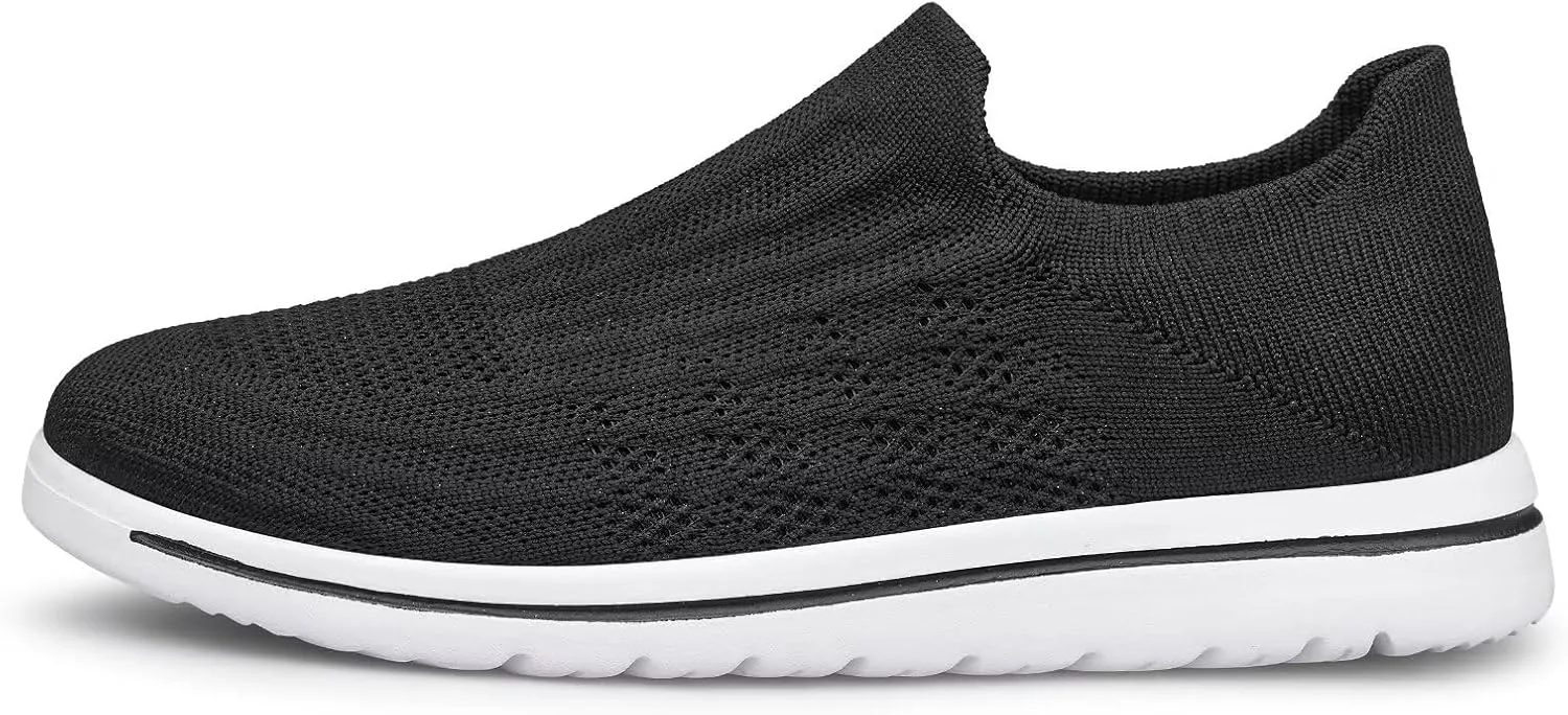 Wide Toe Shoes Men Barefoot Sock Sneakers Flat Mesh Pull-on Lightweight Breathable Casual Comfortable