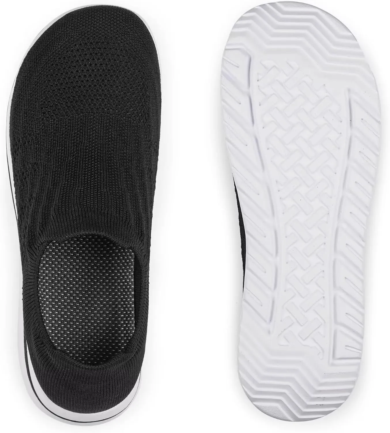 Wide Toe Shoes Men Barefoot Sock Sneakers Flat Mesh Pull-on Lightweight Breathable Casual Comfortable