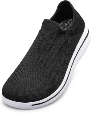 Wide Toe Shoes Men Barefoot Sock Sneakers Flat Mesh Pull-on Lightweight Breathable Casual Comfortable