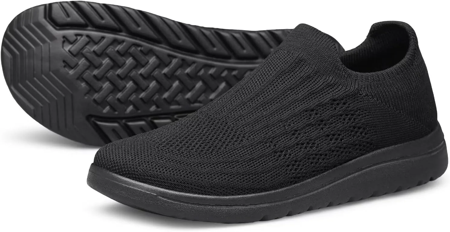 Wide Toe Shoes Women Barefoot Sneakers Mesh Flat Casual Pull-on Lightweight Breathable Comfortable