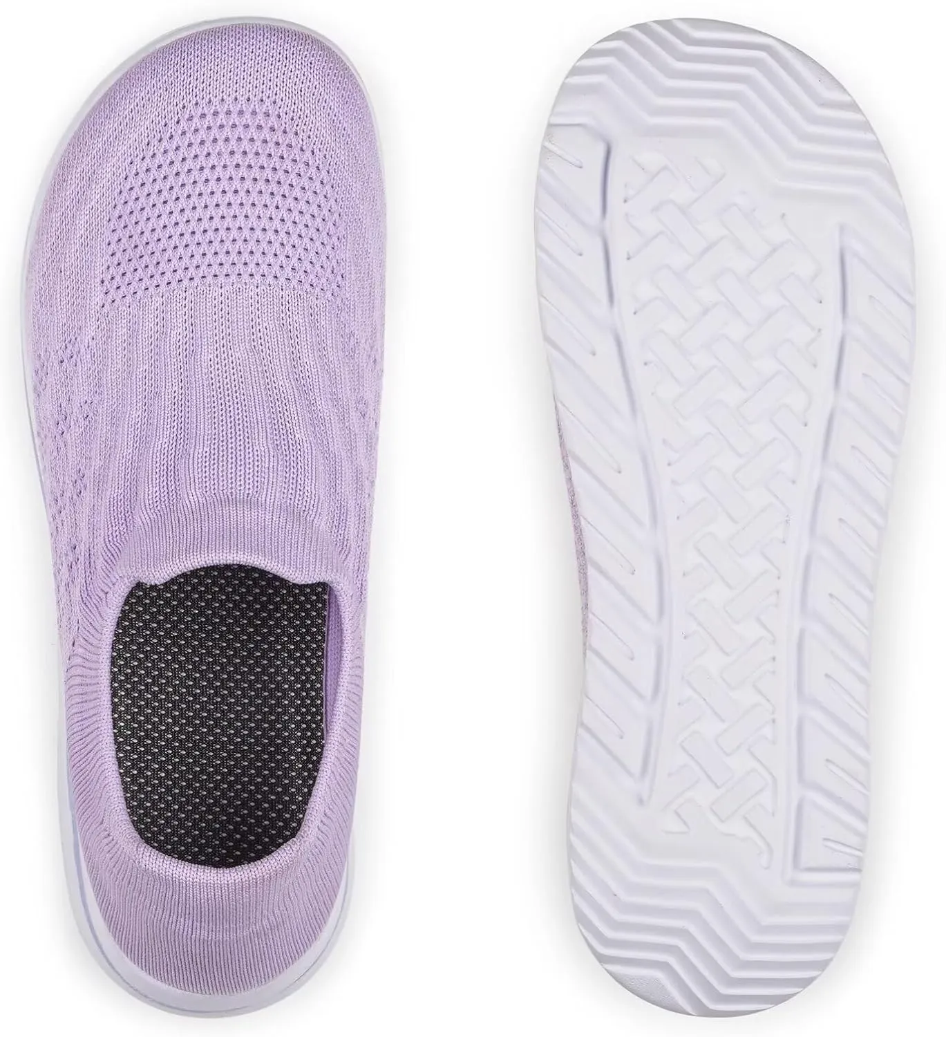 Wide Toe Shoes Women Barefoot Sneakers Mesh Flat Casual Pull-on Lightweight Breathable Comfortable