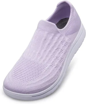 Wide Toe Shoes Women Barefoot Sneakers Mesh Flat Casual Pull-on Lightweight Breathable Comfortable