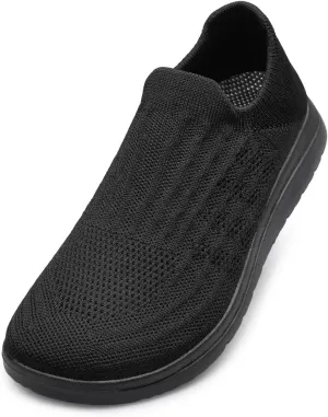 Wide Toe Shoes Women Barefoot Sneakers Mesh Flat Casual Pull-on Lightweight Breathable Comfortable