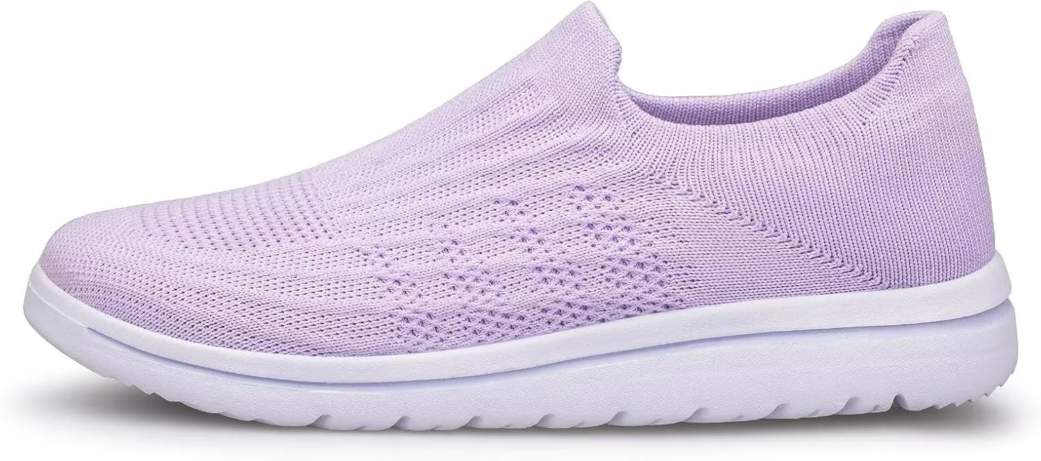 Wide Toe Shoes Women Barefoot Sneakers Mesh Flat Casual Pull-on Lightweight Breathable Comfortable