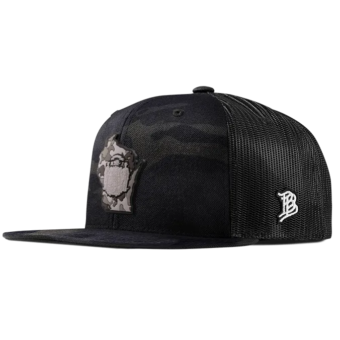 Wisconsin Camo Flat Trucker