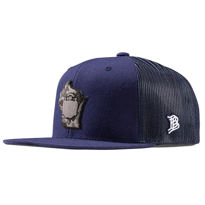Wisconsin Camo Flat Trucker