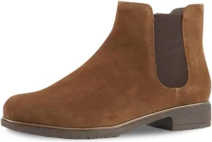 Women Classic Round Toe Flat Heel Chelsea Ankle Boots Elastic Side Zipper Comfortable Daily Wear Booties Size 4-16 US