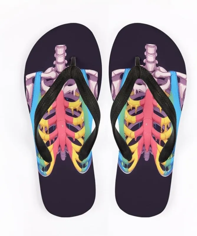 Women Geometry Flip Flop Sandal, Butterfly Sunflower Lightweight Thong Sandals Comfort Summer Beach Slippers