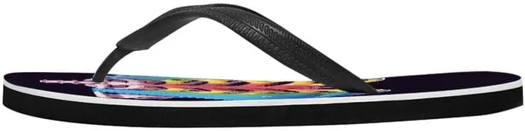 Women Geometry Flip Flop Sandal, Butterfly Sunflower Lightweight Thong Sandals Comfort Summer Beach Slippers