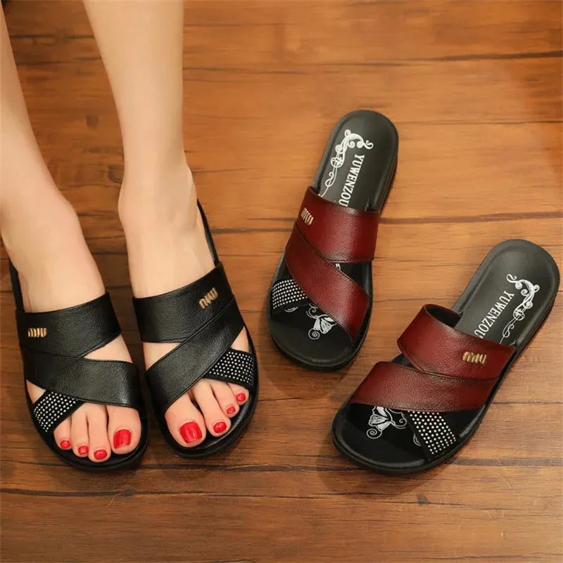 Women Summer Casual Slides Comfortable Flat Slippers
