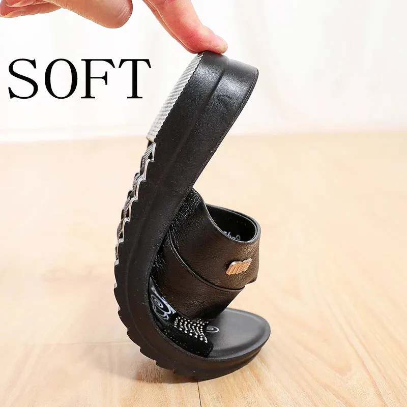 Women Summer Casual Slides Comfortable Flat Slippers
